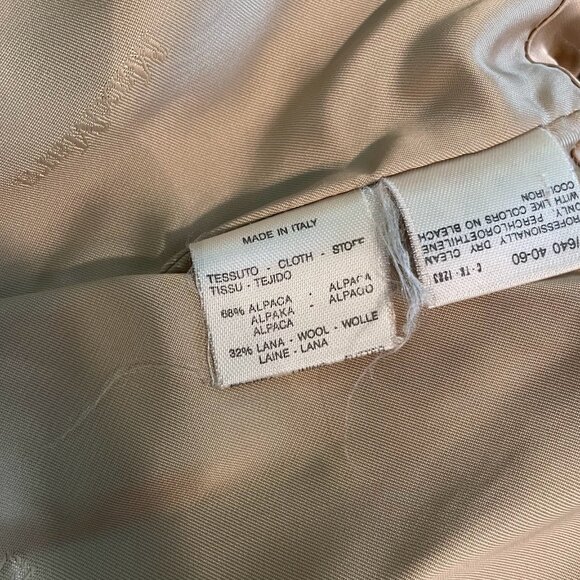 Max Mara Alpaca & Wool Vintage Coat - size 6 - FREE SHIPPING - Picture 7 of 8